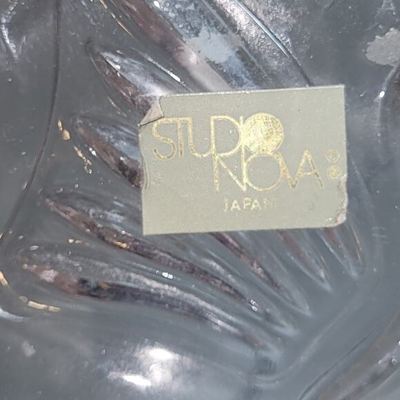 Vintage Fish Shaped Glass Dish Catch All Studio Nova Japan Small Bowl Art Glass - Picture 10 of 11